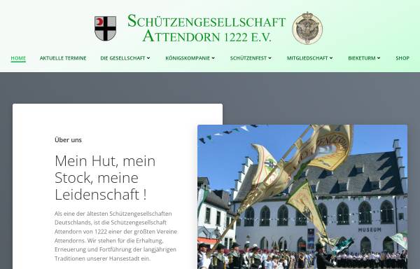 Vorschau von www.1222ev.de, Schützengesellschaft Attendorn 1222 e.V.