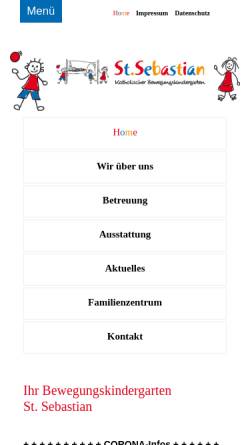 Vorschau der mobilen Webseite kita-stsebastian-beckum.de, St. Sebastian Schützengilde e.V.