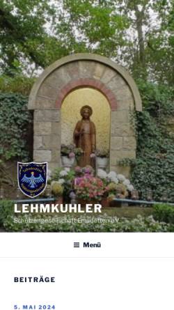 Vorschau der mobilen Webseite www.lehmkuhler.de, Lehmkuhler Schützengesellschaft e.V.