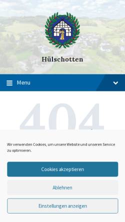 Vorschau der mobilen Webseite www.heimat-schuetzenverein.de, Heimat-Schützenverein Hülschotten e.V.