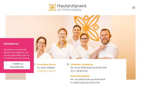 Vorschau von www.hautarztpraxis-dr-eggers.de, Gemeinschaftspraxis Dres. med. Brigitte Eggers und Inga Kreiselmaier