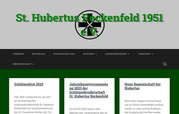 Vorschau von www.hubertus-reckenfeld.de, Schützenbruderschaft Sanktt Hubertus Reckenfeld 1951 e.V.
