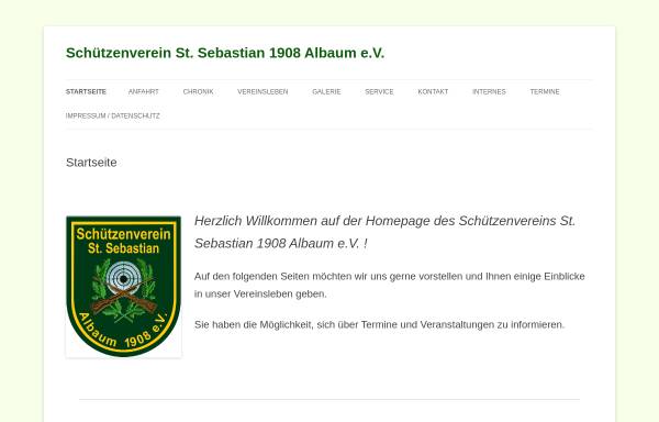 Vorschau von www.schuetzenverein-albaum.de, Schützenverein Sankt Sebastian 1908 Albaum e.V.