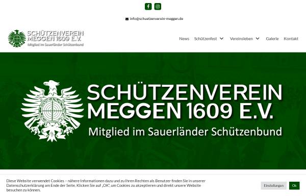 Vorschau von www.schuetzenverein-meggen.de, Schützenverein Meggen von 1609 e.V.