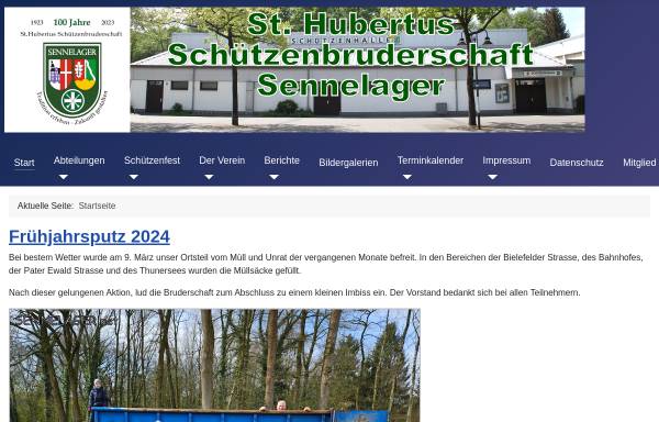 Vorschau von www.schuetzen-sennelager.de, Sankt Hubertus Schützenbruderschaft Sennelager 1923 e.V.