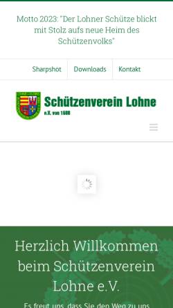 Vorschau der mobilen Webseite www.schuetzenverein-lohne.com, Schützenverein Lohne e.V. von 1608