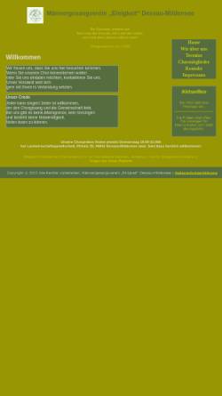 Vorschau der mobilen Webseite www.maennerchor-mildensee.de, Männergesangverein „Einigkeit“ Mildensee