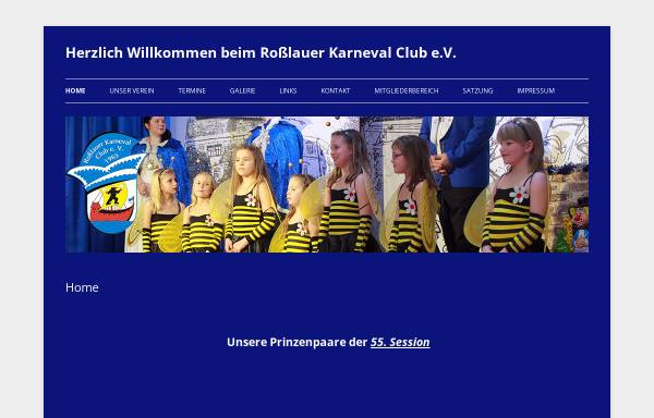 Vorschau von www.rosslauer-karneval-club.de, Rosslauer Karneval Club e.V.