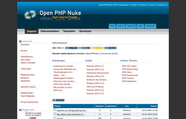 Vorschau von www.openphpnuke.info, OpenPHPNuke