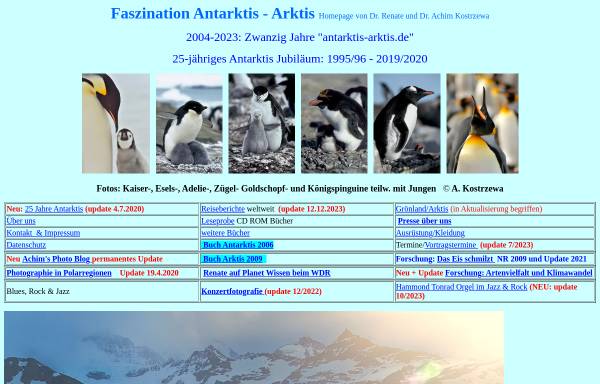 Vorschau von www.antarktis-arktis.de, Faszination Antarktis - Arktis