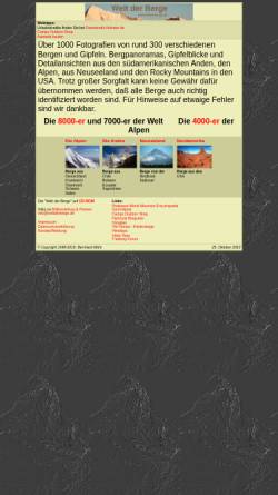 Vorschau der mobilen Webseite www.weltderberge.de, Welt der Berge