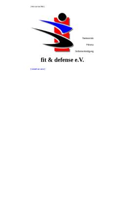 Vorschau der mobilen Webseite www.fit-defense.de, fit & defense e.V.