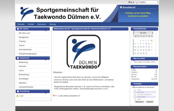 Vorschau von www.tkd-duelmen.de, Sportgemeinschaft für Taekwondo Dülmen e.V.