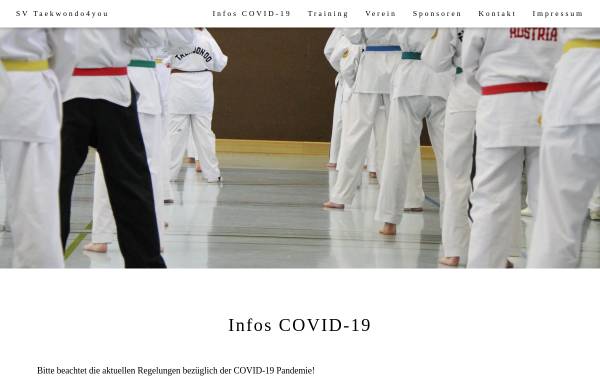 Vorschau von www.taekwondo.co.at, Taekwondo Amstetten