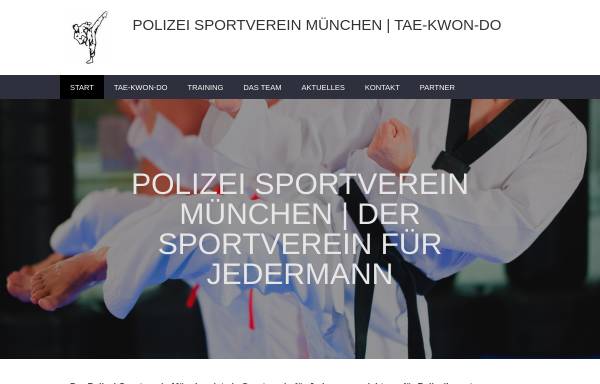 Vorschau von www.polizei-sv-muenchen.de, Taekwondo beim Polizei-Sportverein München