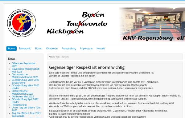 Vorschau von www.dantraeger.de, Taekwondo und Kickbox Schule Regensburg