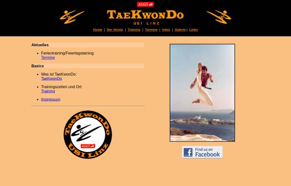 Vorschau von www.taekwondo-usi-linz.at, Taekwondo USI Linz