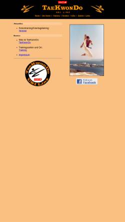 Vorschau der mobilen Webseite www.taekwondo-usi-linz.at, Taekwondo USI Linz