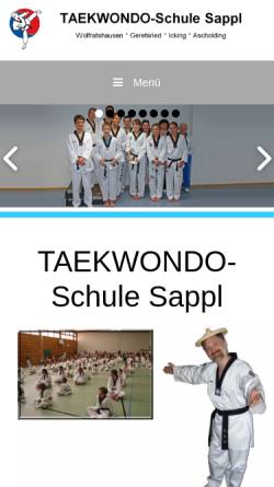 Vorschau der mobilen Webseite dochang.de, Taekwondo-Schule Sappl
