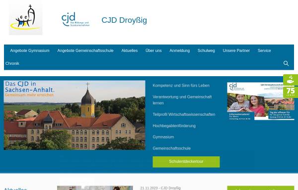 Vorschau von www.cjd-droyssig.de, Christophorusschule Droyßig