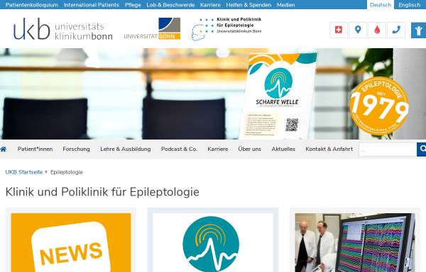 Vorschau von www.epileptologie-bonn.de, Klinik für Epileptologie