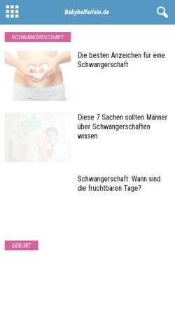 Vorschau der mobilen Webseite www.babyzeiten.de, HebammenShop-Rundum, Inh. Nicola Schwarz