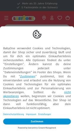 Vorschau der mobilen Webseite www.babyjoe.ch, Mercura GmbH