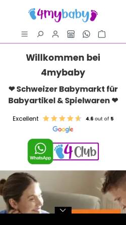 Vorschau der mobilen Webseite www.4mybaby.ch, 4mybaby AG