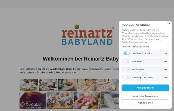 Vorschau von www.reinartz-babyland.de, Reinartz Babyland