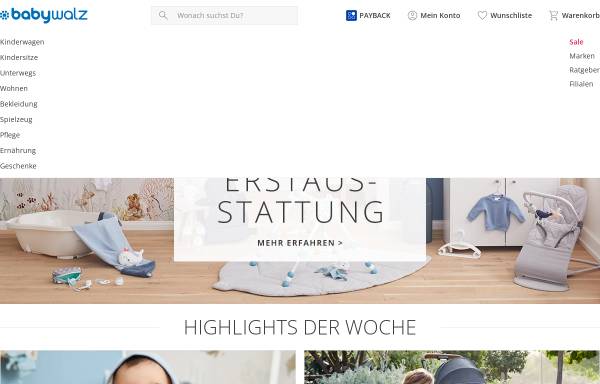 Vorschau von www.baby-walz.de, Baby-walz Online-Shop