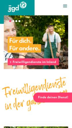 Vorschau der mobilen Webseite www.ijgd.de, ijgd - Internationale Jugendgemeinschaftsdienste