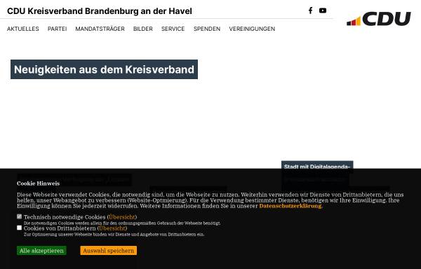 Vorschau von www.cdu-brb.de, CDU Brandenburg an der Havel