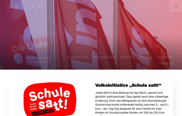 Vorschau von dielinke-stadt-brb.de, Die Linke. Brandenburg an der Havel