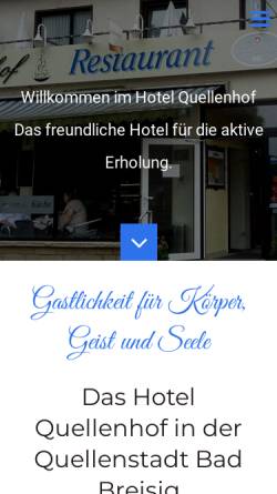 Vorschau der mobilen Webseite www.quellenhof-badbreisig.de, Hotel Quellenhof