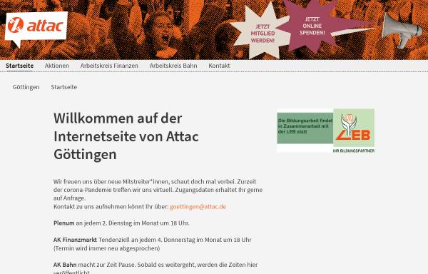 Vorschau von www.attac-netzwerk.de, Attac Göttingen