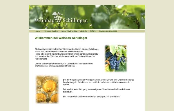 Vorschau von www.schillinger-weinbau.de, Weinbau Schillinger,
