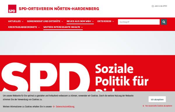 Vorschau von spd-noerten.de, SPD-Ortsverein Weende