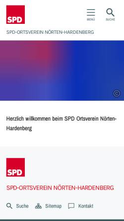 Vorschau der mobilen Webseite spd-noerten.de, SPD-Ortsverein Weende
