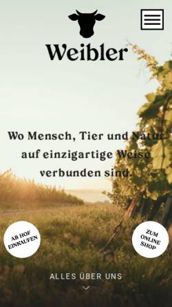 Vorschau der mobilen Webseite www.weinbau-weibler.de, Weinbau Weibler