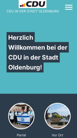 Vorschau der mobilen Webseite www.cdu-oldenburg.de, CDU Oldenburg