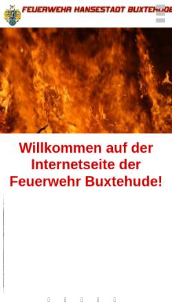 Vorschau der mobilen Webseite feuerwehr-buxtehude.de, Freiwillige Feuerwehr der Stadt Buxtehude