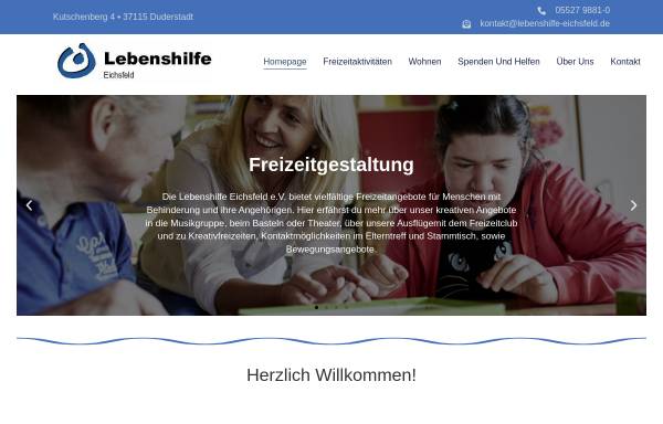 Vorschau von www.lebenshilfe-eichsfeld.de, Lebenshilfe Eichsfeld e.V.