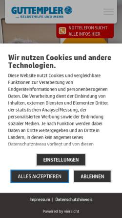 Vorschau der mobilen Webseite guttempler.de, Guttempler