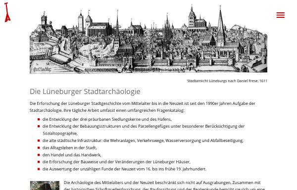 Vorschau von www.stadtarchaeologie-lueneburg.de, Lüneburger Stadtarchäologie e.V.