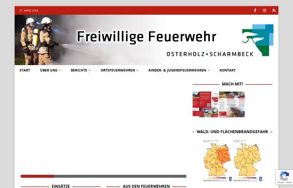 Vorschau von www.ffohz.de, Feuerwehr Osterholz-Scharmbeck