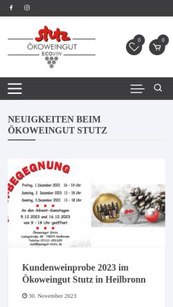 Vorschau der mobilen Webseite www.weingut-stutz.de, Weingut Andreas Stutz