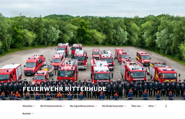 Vorschau von www.feuerwehr-ritterhude.de, Freiwillige Feuerwehren der Gemeinde Ritterhude