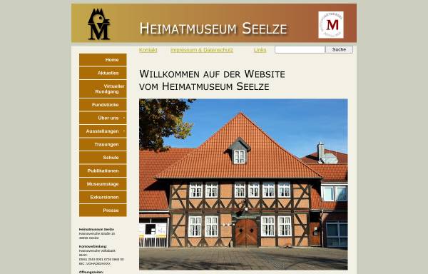 Vorschau von heimatmuseum-seelze.de, Heimatmuseum Seelze e.V.