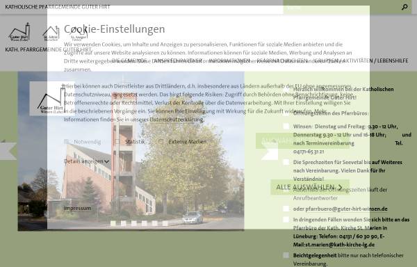 Vorschau von www.guter-hirt-winsen.de, Katholische Pfarrgemeinde Guter Hirt