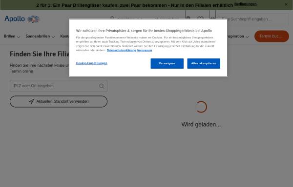 Vorschau von filialen.apollo.de, Apollo-Optik Holding GmbH & Co. KG